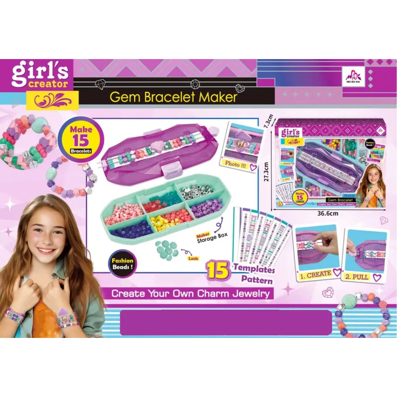 Set na výrobu náramkov s príslušenstvom