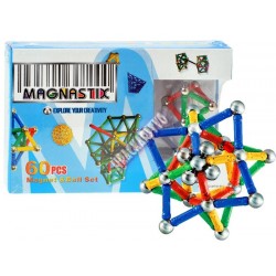 Magnastix - magnetická skladačka, 60 ks