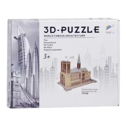 3D puzzle Katedrála Notre-Dame, 77 dielov