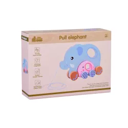 Drevený slon 2v1 – hračka na ťahanie