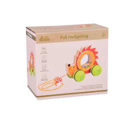 Drevený ježko – hračka na ťahanie