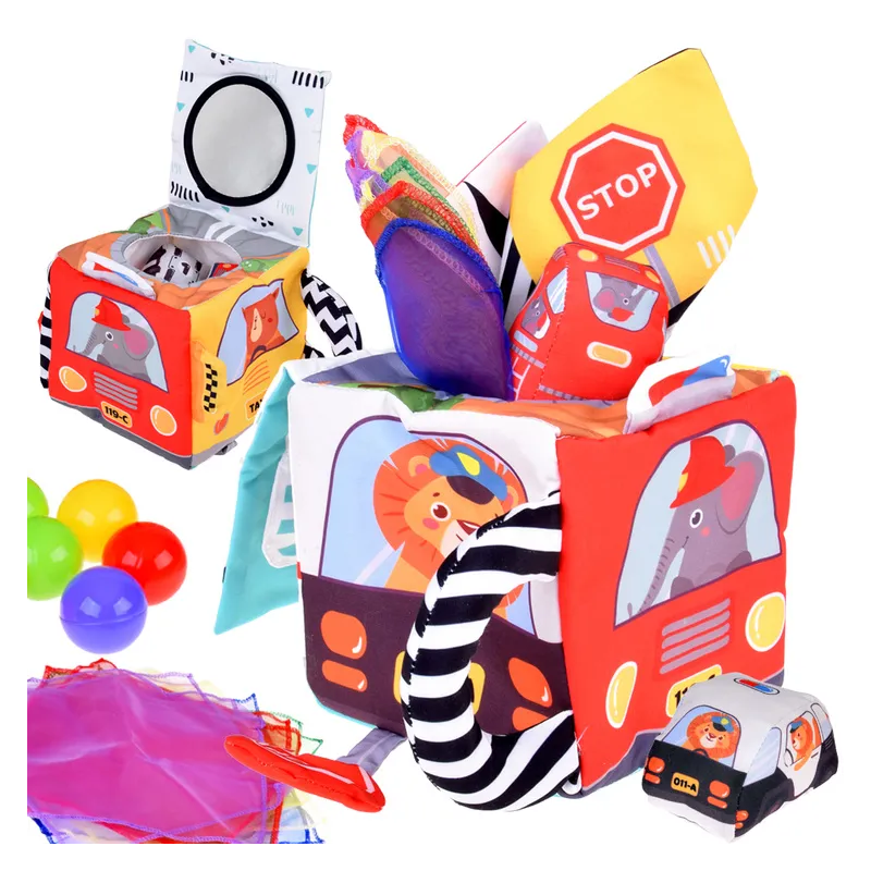 Mäkká senzorická kocka Montessori