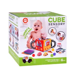 Mäkká senzorická kocka Montessori
