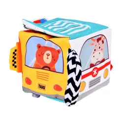 Mäkká senzorická kocka Montessori