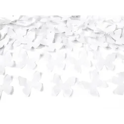 Konfety v&nbsp;tube – biele motýle, 80cm