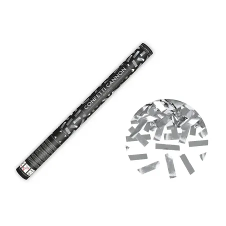 Konfety v&nbsp;tube – strieborné, 60cm