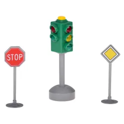 Semafor so zvukom a svetlom + 2 dopravné značky