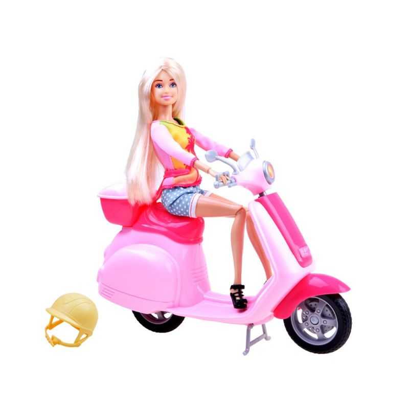 ANLILY Bábika Barbie so skútrom