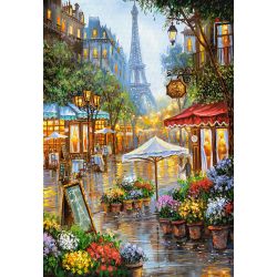 Castorland Puzzle Jarná kvetinová Paríž, 1000 ks