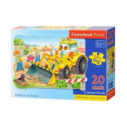 Castorland Maxi 20 Puzzle Buldozér v akcii