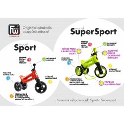 Funny Wheels odrážadlo Super Sport 2v1 zelené