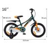 RoyalBaby Detský bicykel Chipmunk Explorer, 16“ zelený