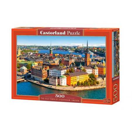 Castorland Puzzle Stockholm staré mesto Švédsko, 500 dielov