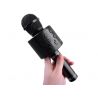 Bezdrôtový karaoke mikrofón, čierny