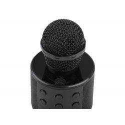 Bezdrôtový karaoke mikrofón, čierny