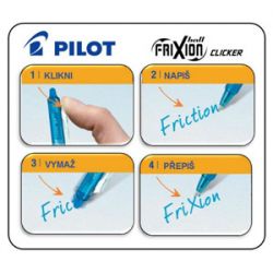 Pero Pilot Frixion Clicker modročierne
