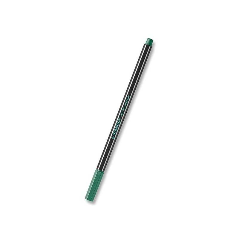 Stabilo Pen 68 Metallic, metalická zelená