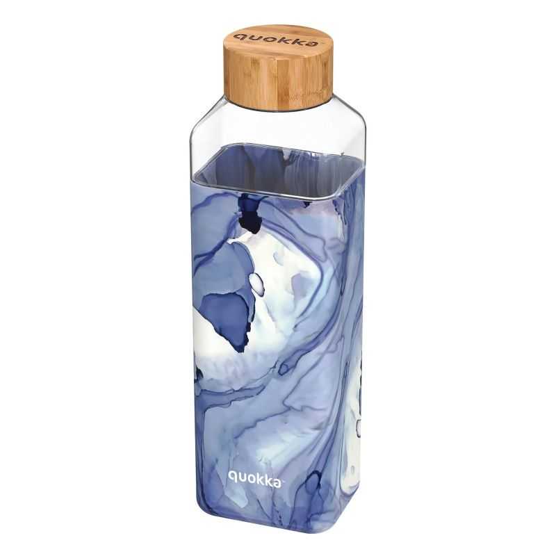 QUOKKA STORM: LIQUID- Sklenená fľaša so silikónovým povrchom