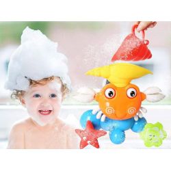 Farebný krab s fontánou – hračka do kúpeľa