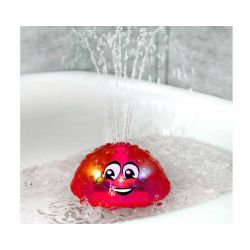 Svietiaca plávajúca fontána do kúpeľa, červená