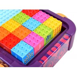 Posuvný vozík s farebnými kockami