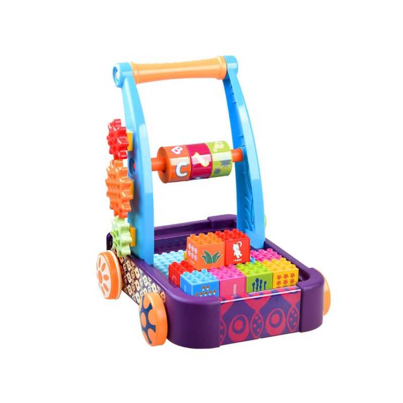 Posuvný vozík s farebnými kockami