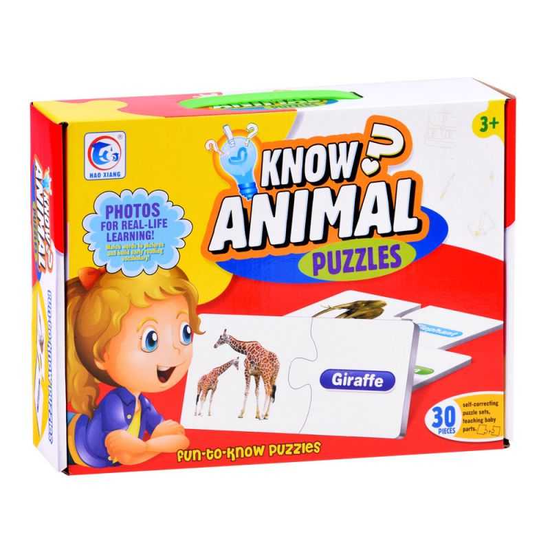 Edukatívne puzzle zvieratá v anglickom jazyku