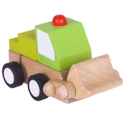 Bigjigs Toys Drevená autíčka naťahovacie - 3 druhy