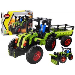 Stavebnica traktor, buldozér 2v1, 348 častí