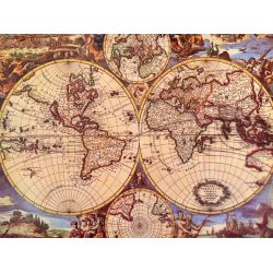 Puzzle- Historická mapa sveta, 1000 dielikov