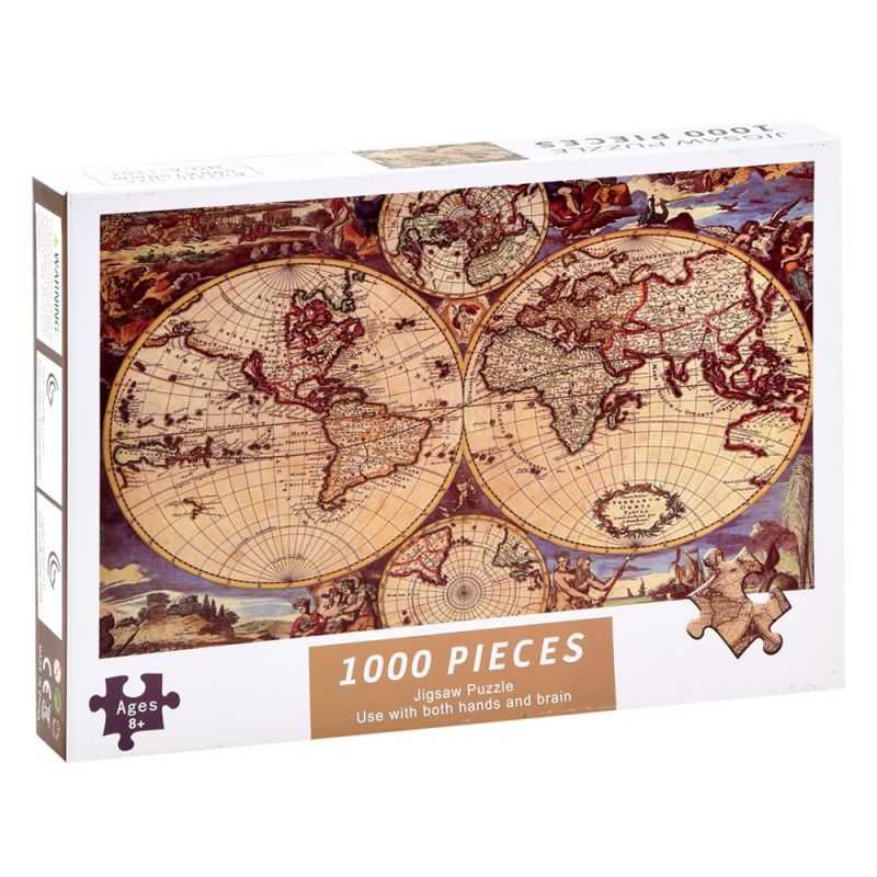 Puzzle- Historická mapa sveta, 1000 dielikov