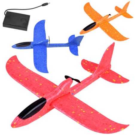 Polystyrénový model lietadla, 3 farby
