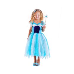 Detský kostým Modrá ľadová princezná (M)