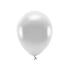 Balón 30cm ECO, metalický strieborný