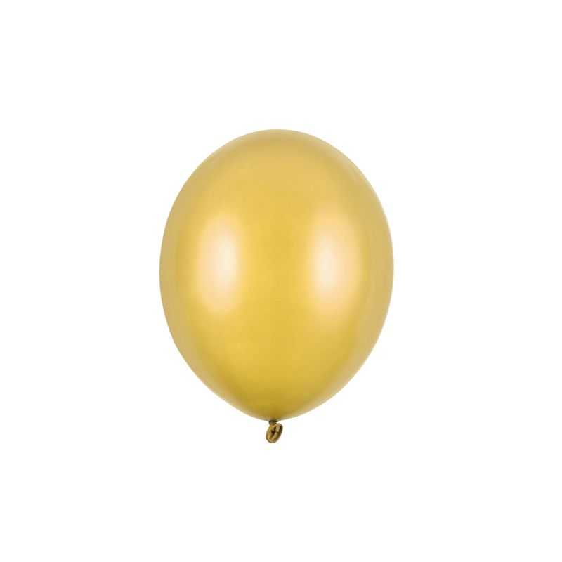 Balóny Strong 27cm, metalická zlatá