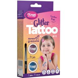 TyToo Kone a jednorožce - trblietavé tetovania