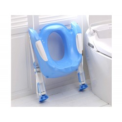 Doska na toaletu pre deti so schodíkmi, modré