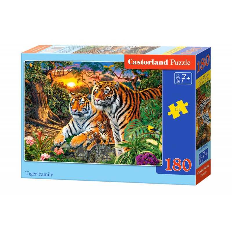 Castorland Puzzle Tigria rodina, 180 dielov