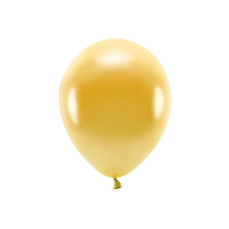 Balón 30cm ECO, metalický zlatý