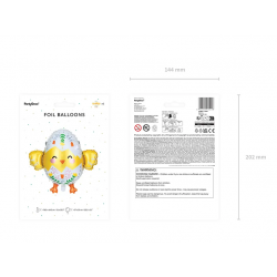 Fóliový balón Kuriatko, 78,5x64,5 cm