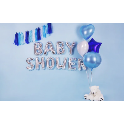 Fóliový balón písmeno „Y“, 35cm strieborný