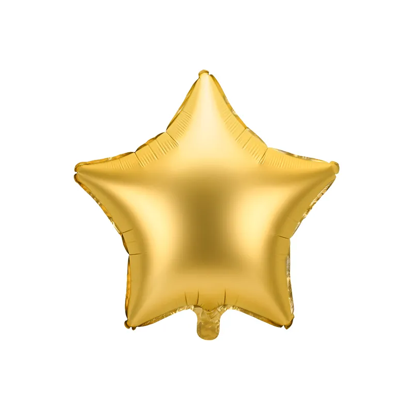 Fóliový balón Hviezda, 48cm, zlatá