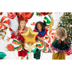 Fóliový balón Hviezda, 48cm, zlatá