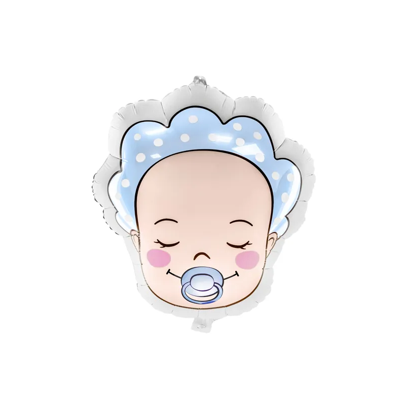 Fóliový balón Hlava bábätka Chlapček, 40x45 cm