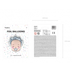 Fóliový balón Hlava bábätka Chlapček, 40x45 cm