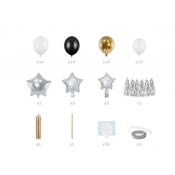 Balónová girlanda Hviezdy, 167x135cm