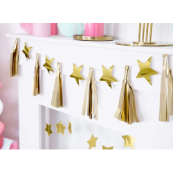 Girlanda Hviezdy, 3,6m, zlatá