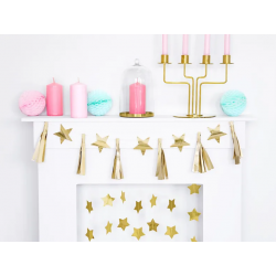 Girlanda Hviezdy, 3,6m, zlatá