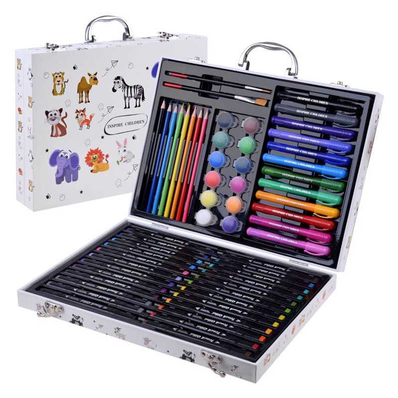 Umelecký set v&nbsp;kufríku, 78 prvkov