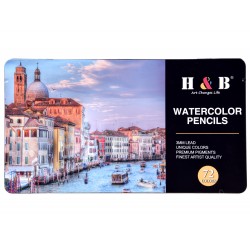 Set akvarelové pastelky, 72ks